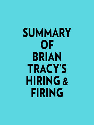 cover image of Summary of Brian Tracy's Hiring & Firing